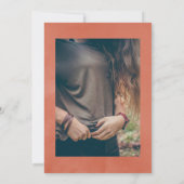 Geometrische Terrakotta-Begehung des Lebens Einladung (Rückseite)