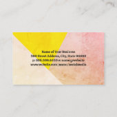 Geometrische Texturfarben Visitenkarte (Rückseite)