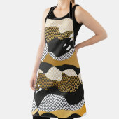 Geometrische, texturierte abstrakte Wellen aus Met Schürze (InSitu)