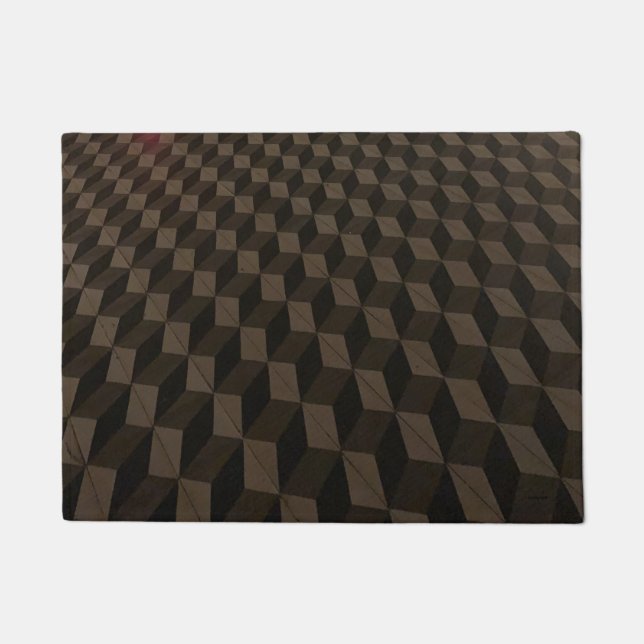 Geometrische Tiefe Doormat Fußmatte (Vorderseite)