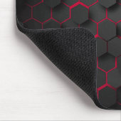Geometrische Tiefe Modernes Hexagon-Design Mousepad (Ecke)