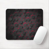 Geometrische Tiefe Modernes Hexagon-Design Mousepad (Mit Mouse)