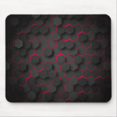 Geometrische Tiefe Modernes Hexagon-Design Mousepad (Vorne)