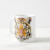 Geometrische Tiger-Tasse Kaffeetasse (Vorderseite Links)