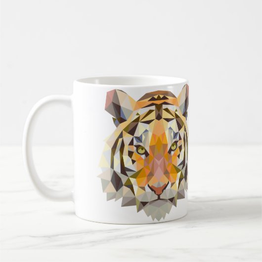 Geometrische Tiger-Tasse Kaffeetasse (Links)