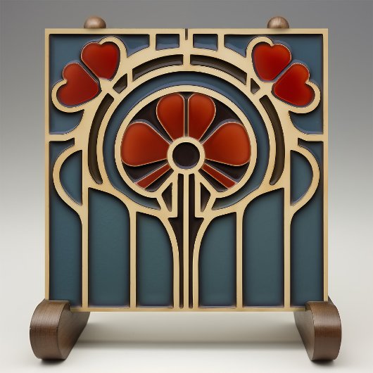 Geometrische Tile der Floral Harmony Fliese