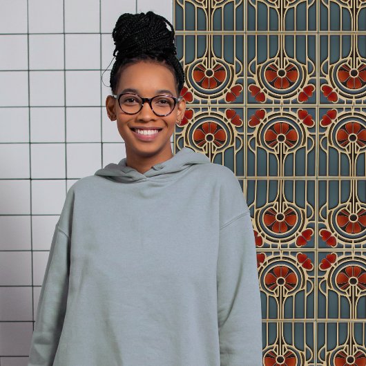 Geometrische Tile der Floral Harmony Fliese