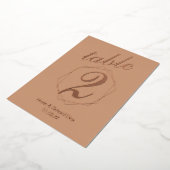 Geometrische Tischnummer an der Grenze (Gedreht)