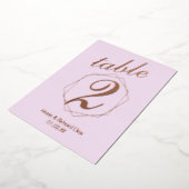 Geometrische Tischnummer an der Grenze (Gedreht)