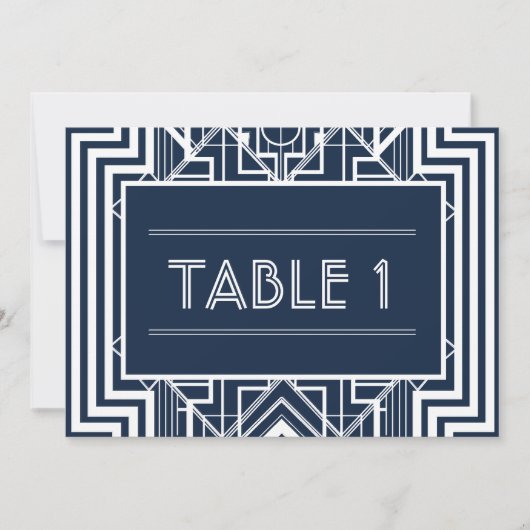 Geometrische Tischnummern (Vorderseite)