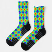 Geometrische Topografie - athletische Socken (Links)