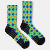 Geometrische Topografie - athletische Socken (Rechts)