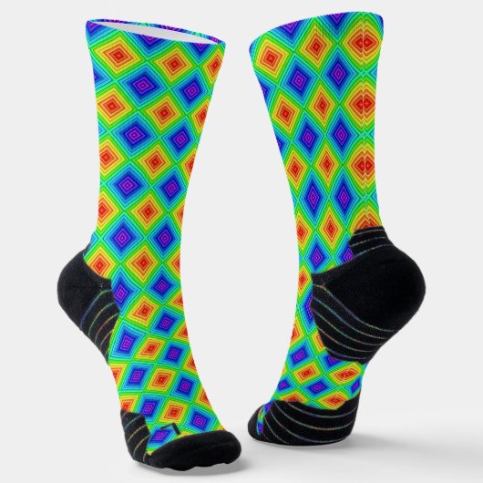 Geometrische Topografie - athletische Socken (Gewinkelt)