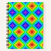 Geometrische Topografie - Notebook Notizblock (Vorderseite)