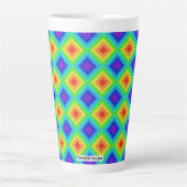 Geometrische Topographie - Latte-Mug Milchtasse (Vorderseite)