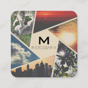 Geometrische traingles Formen der Linse Quadratische Visitenkarte