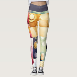 Geometrische Tropfen Leggings