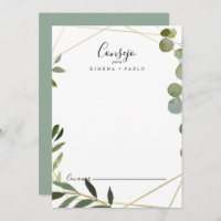 Geometrische tropische grüne Blätter Spanische Hoc