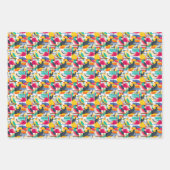 Geometrische tropische Vögel Geschenkpapier Set (Vorderseite 3)