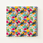 Geometrische tropische Vögel Notizblock (Rückseite)