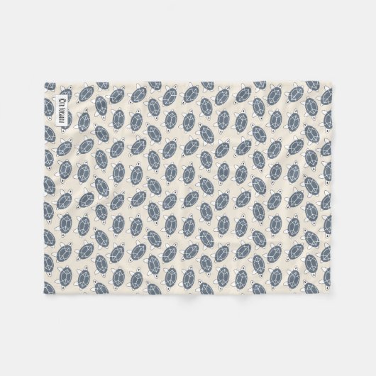 Geometrische TURTLE-Abdeckung Fleecedecke (Vorderseite (Horizontal))