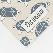 Geometrische TURTLE-Decke Fleecedecke (Ecke)