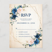 Geometrische UAWG für das Navy Blue Blush Rustic C