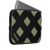 Geometrische Überfahrt-schwarze Pastelllinien mit Laptopschutzhülle (Vorne Rechts)