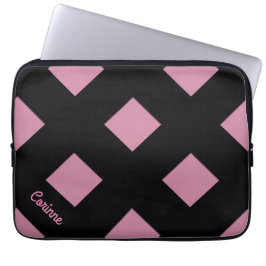 Geometrische Überfahrt-schwarze Pastelllinien mit Laptopschutzhülle