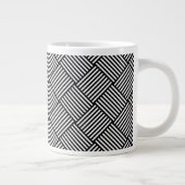 Geometrische überprüfte Beschaffenheit Jumbo-Tasse (Rechts)