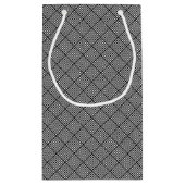 Geometrische überprüfte Beschaffenheit Kleine Geschenktüte (Rückseite)