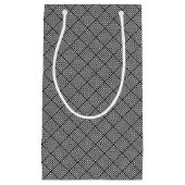 Geometrische überprüfte Beschaffenheit Kleine Geschenktüte (Vorderseite)