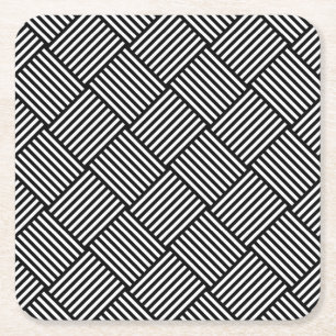 Geometrische überprüfte Beschaffenheit Rechteckiger Pappuntersetzer