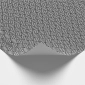 Geometrische überprüfte Textur Geschenkpapier (Ecke)