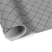 Geometrische überprüfte Textur Geschenkpapier (Rolleneckpunkt)