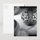 Geometrische und architektonische Muster Postkarte (Vorne/Hinten)