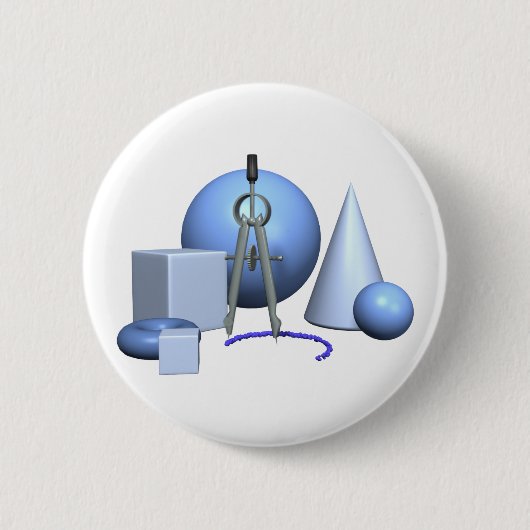 Geometrische und geometrische Formen Button (Vorderseite)