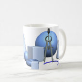 Geometrische und geometrische Formen Kaffeetasse (VorderseiteRechts)