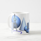 Geometrische und geometrische Formen Kaffeetasse (Vorderseite Links)