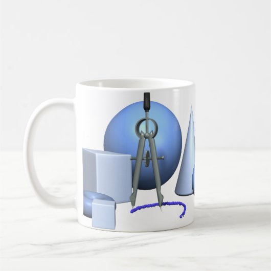 Geometrische und geometrische Formen Kaffeetasse (Links)