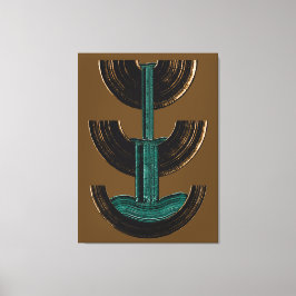 Geometrische vertikale abstrakte Komposition Leinwanddruck