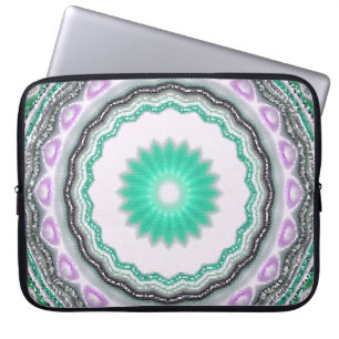 geometrische Verzierung. Dekorative Mosaikstruktur Laptopschutzhülle