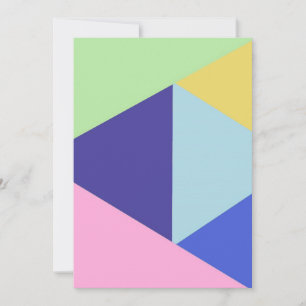 geometrische, vielfarbige Kunst Feiertagskarte