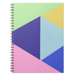 geometrische, vielfarbige Kunst Notizblock