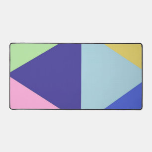 geometrische, vielfarbige Kunst Schreibtischunterlage