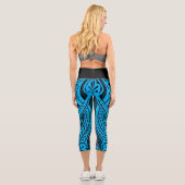 Geometrische Vintage Capri Leggings (Rückseite)