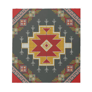 Geometrische Vintage klassische bunt-mode niedlich Notizblock