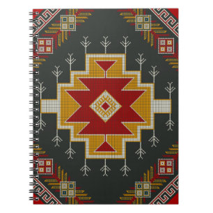 Geometrische Vintage klassische bunt-mode niedlich Notizblock