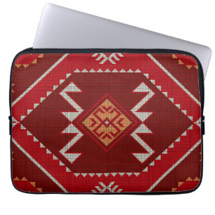 Geometrische Vintage klassische bunte-trendy Mode Laptopschutzhülle