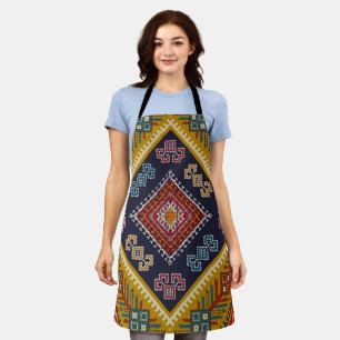 Geometrische Vintage klassische mode-trendige bunt Schürze